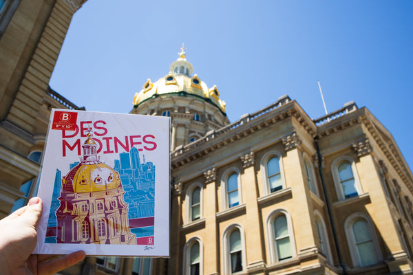 Des Moines Capitol Art Print Bozz Prints