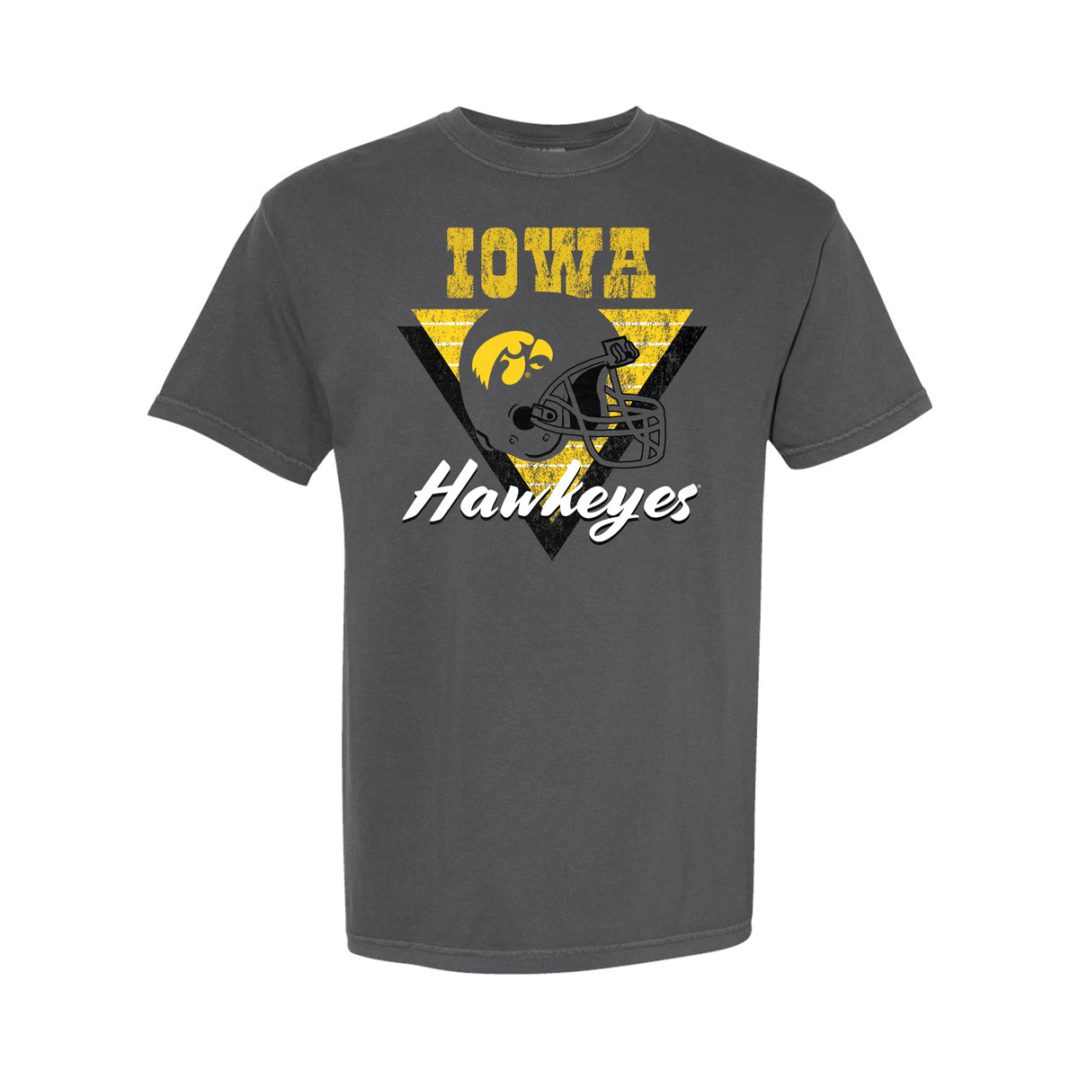 University of Iowa Retro Football Helmet T-Shirt