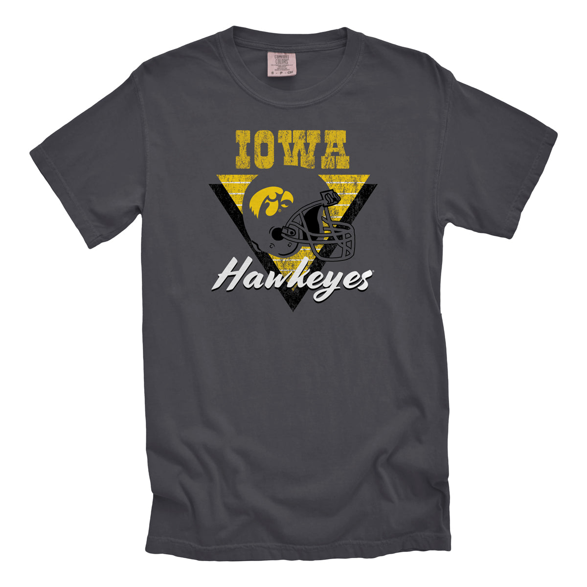 University of Iowa Retro Football Helmet T-Shirt