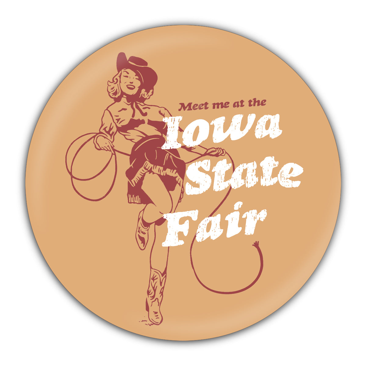 Meet Me at the Iowa State Fair Drink Coaster