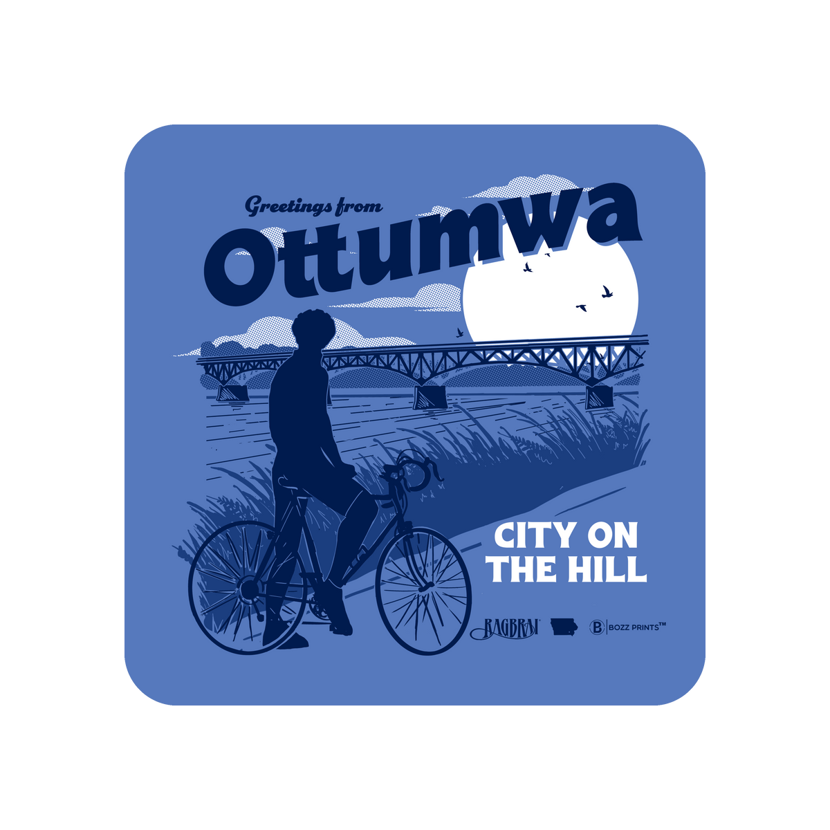 Ottumwa RAGBRAI LI Sticker