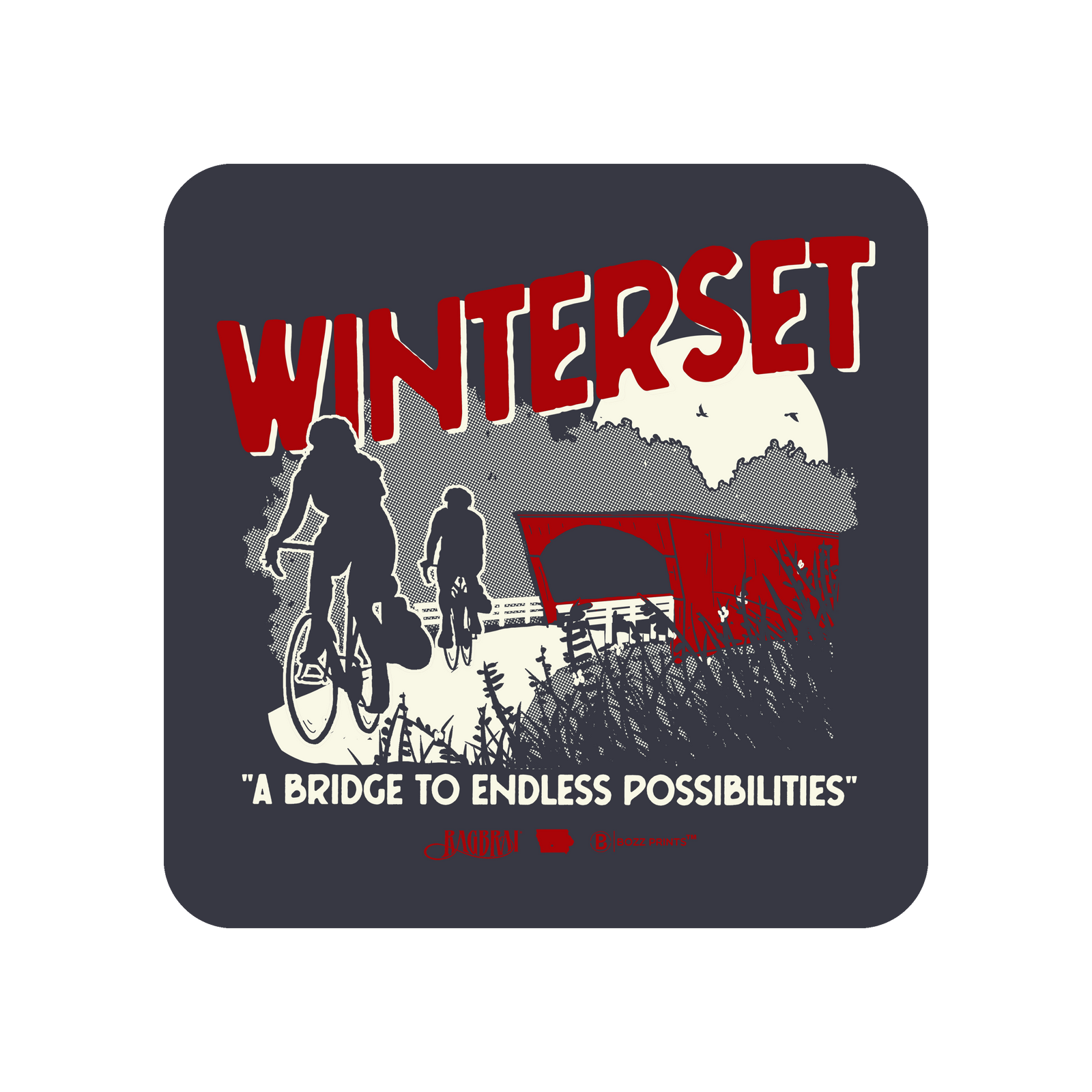 Winterset RAGBRAI LI Sticker