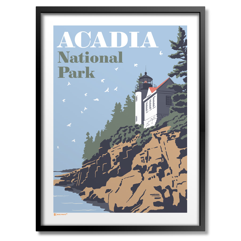 Acadia National Park Bass Harbor Lighthouse Print