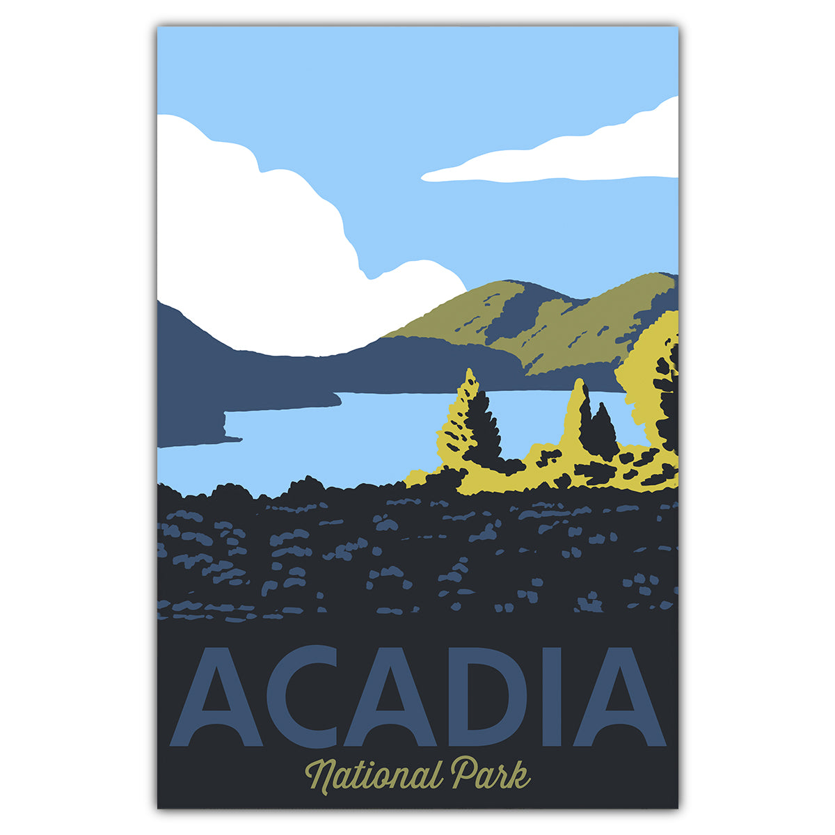 Acadia National Park Jordan Pond Postcard