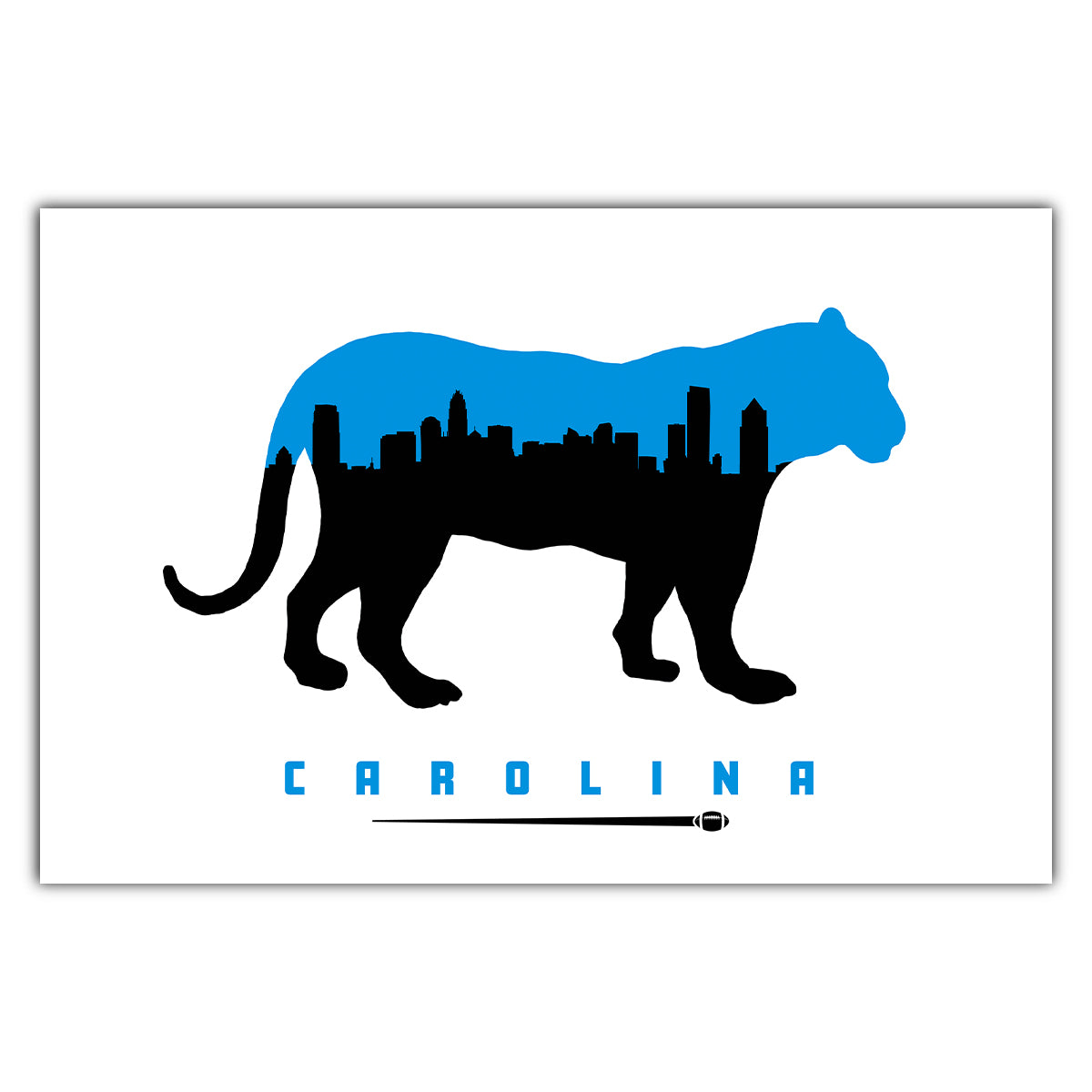 Carolina Football Postcard