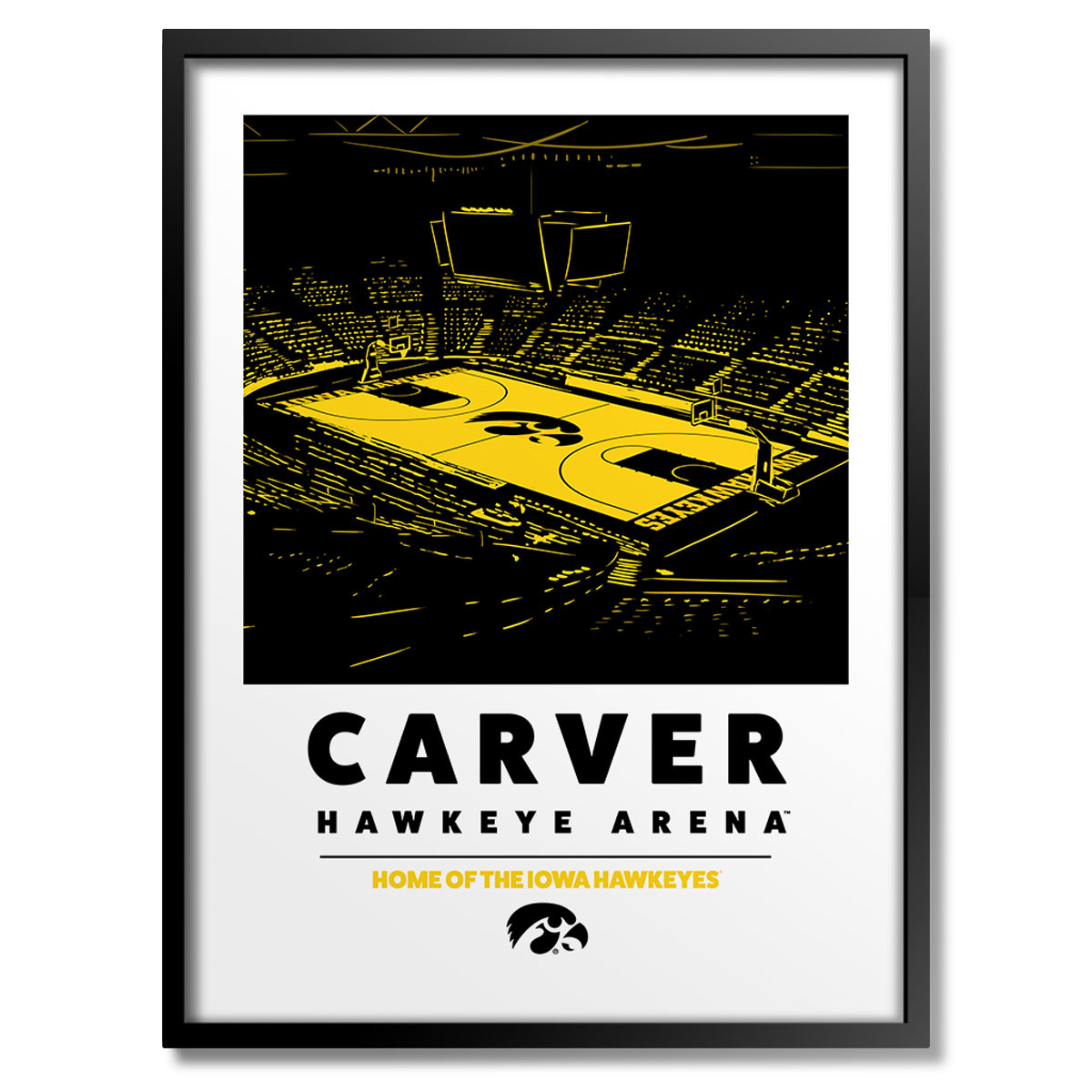 University of Iowa Carver-Hawkeye Arena Print