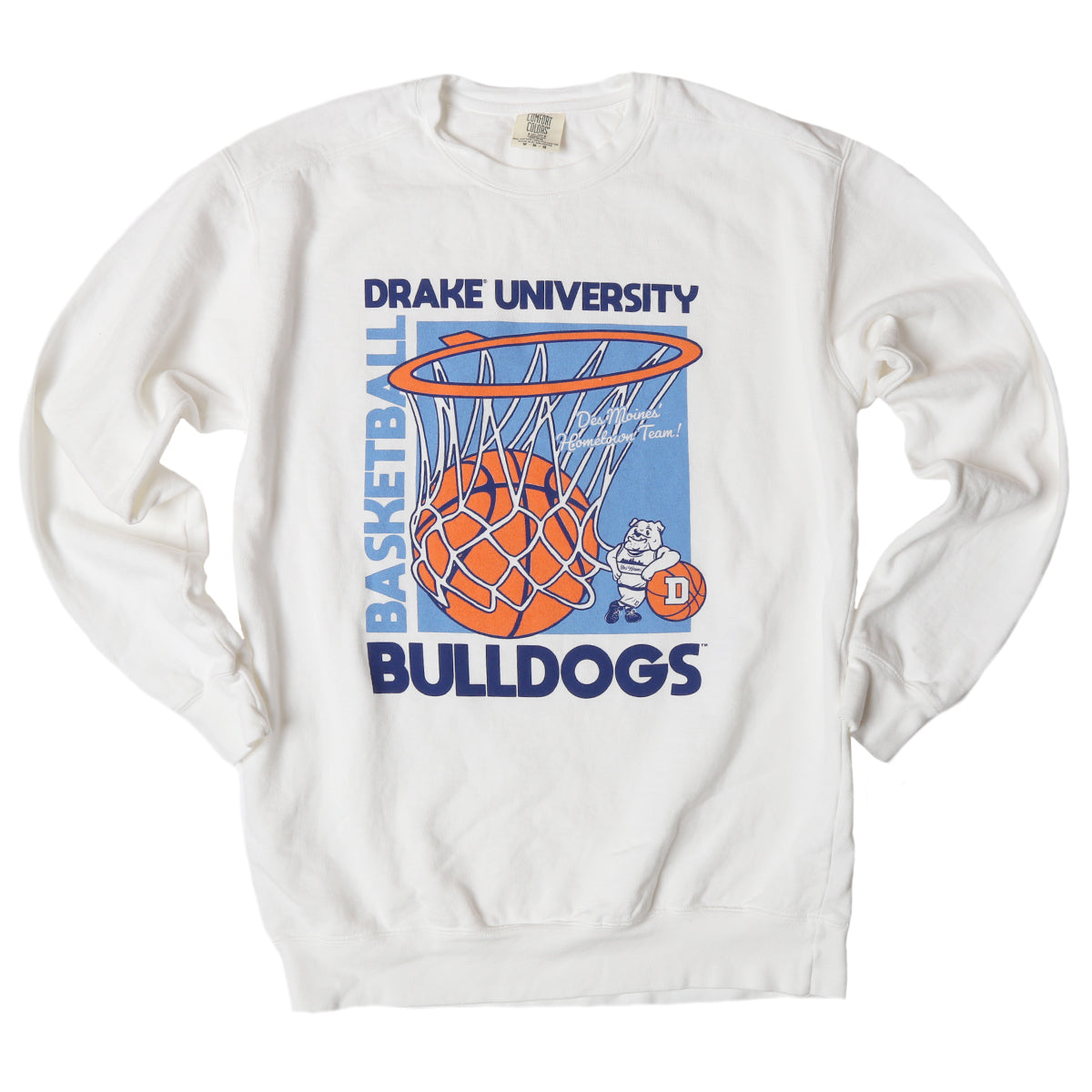 Drake University Basketball Swish Crewneck Sweatshirt