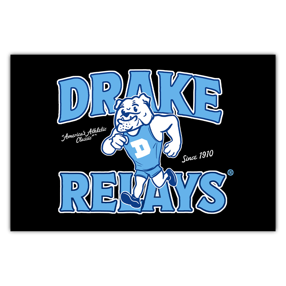 Drake Relays Running Spike Postcard