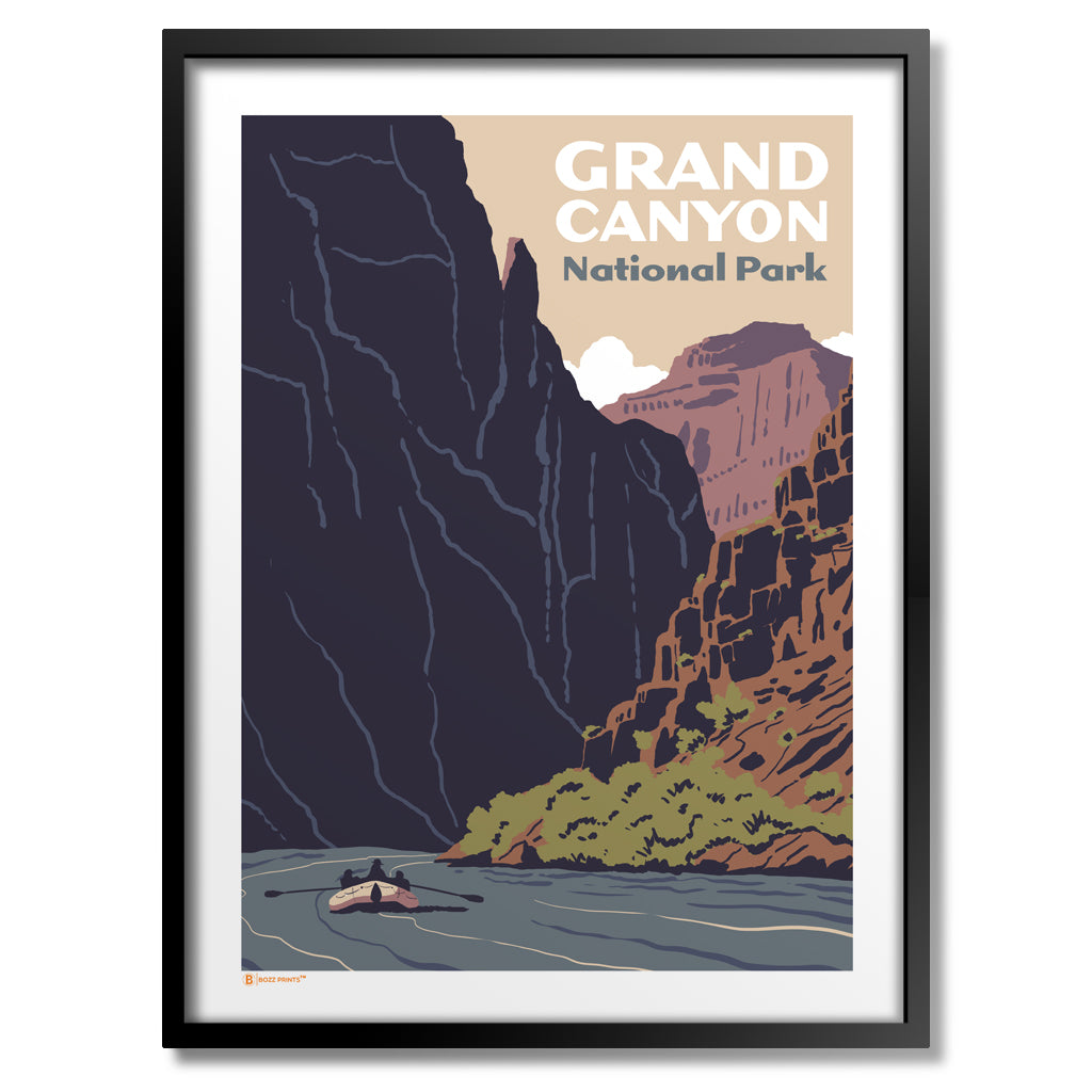 Grand Canyon National Park River Rafting Print