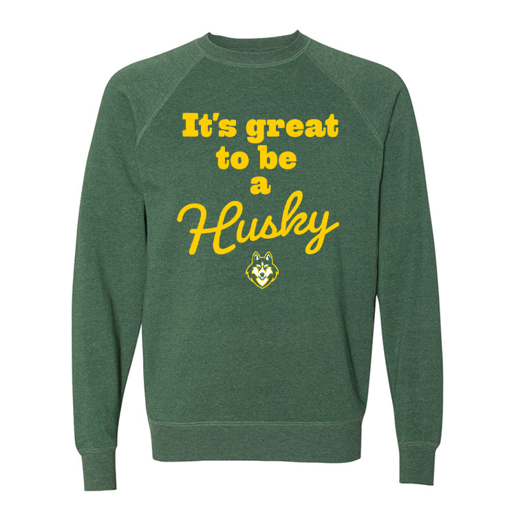 It&#39;s Great to Be a Hoover Husky Crewneck Sweatshirt