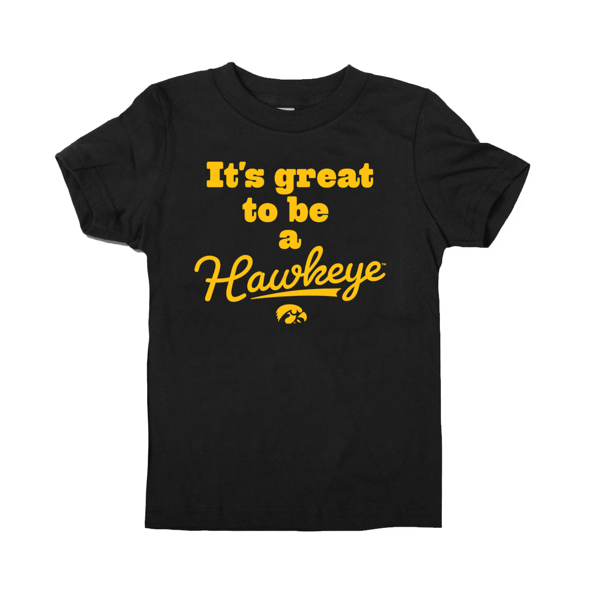 University of Iowa It&#39;s Great To Be A Hawkeye Kids T-Shirt