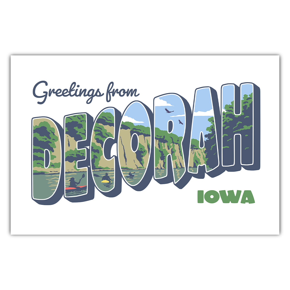 Greetings from Decorah Postcard