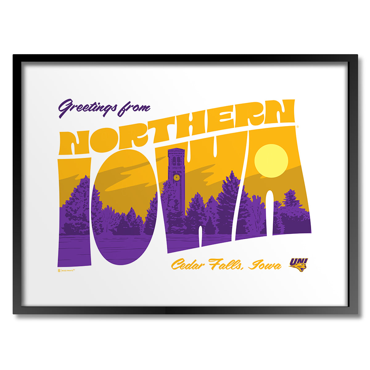 Greetings from The University of Northern Iowa Print