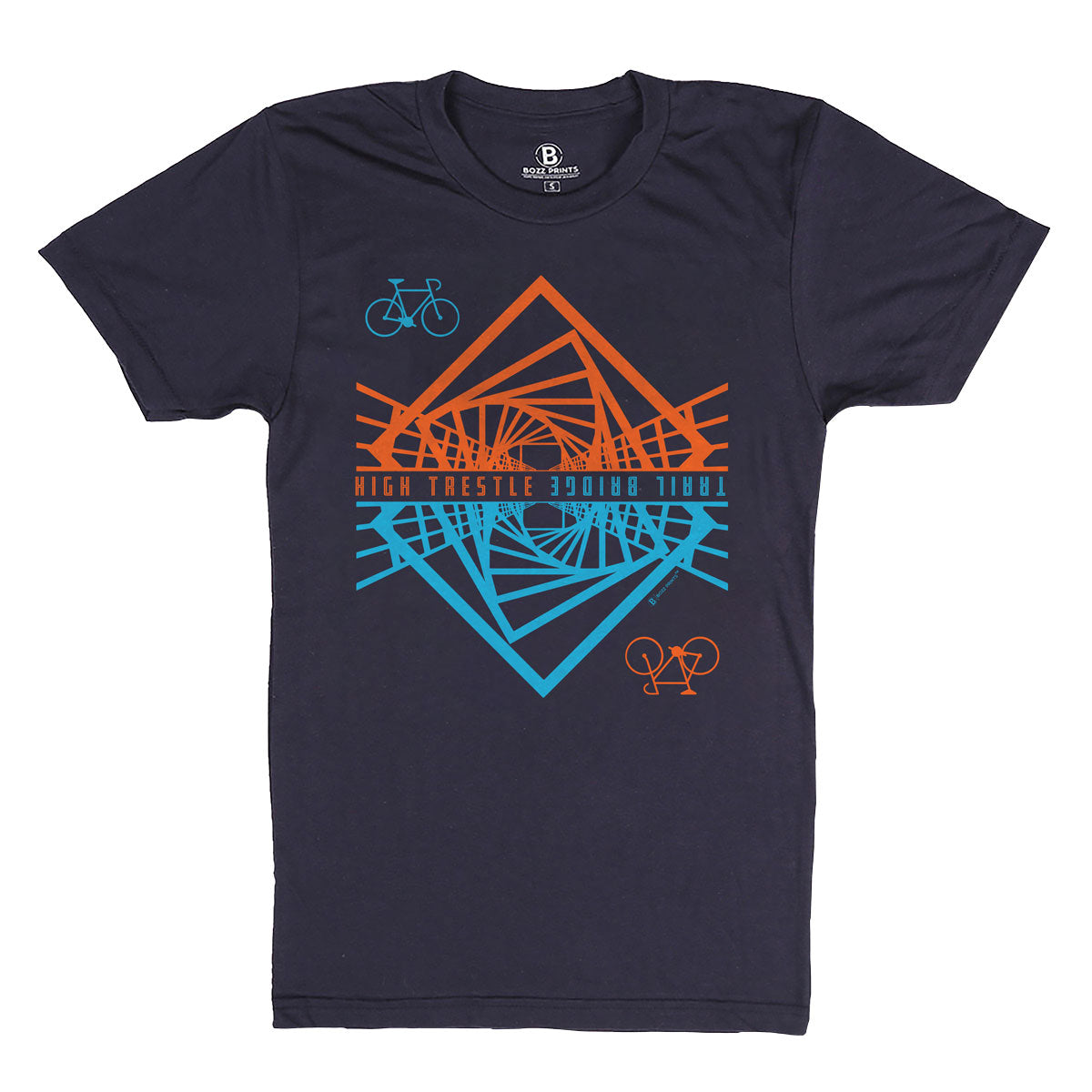 High Trestle Trail Bridge Navy T-Shirt