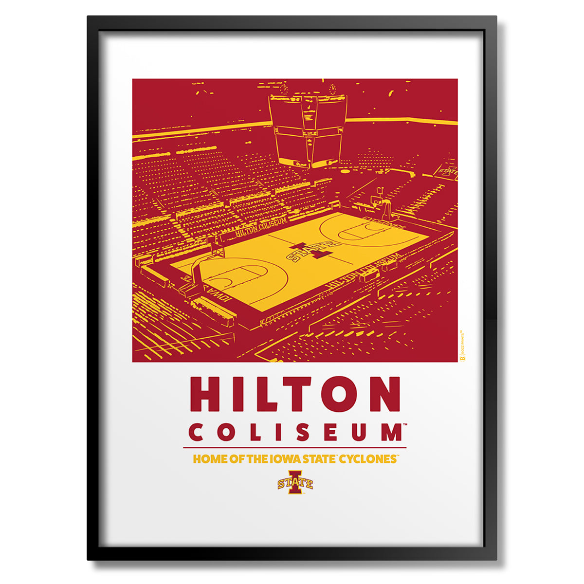 Hilton Coliseum Home of the Iowa State Cyclones Print