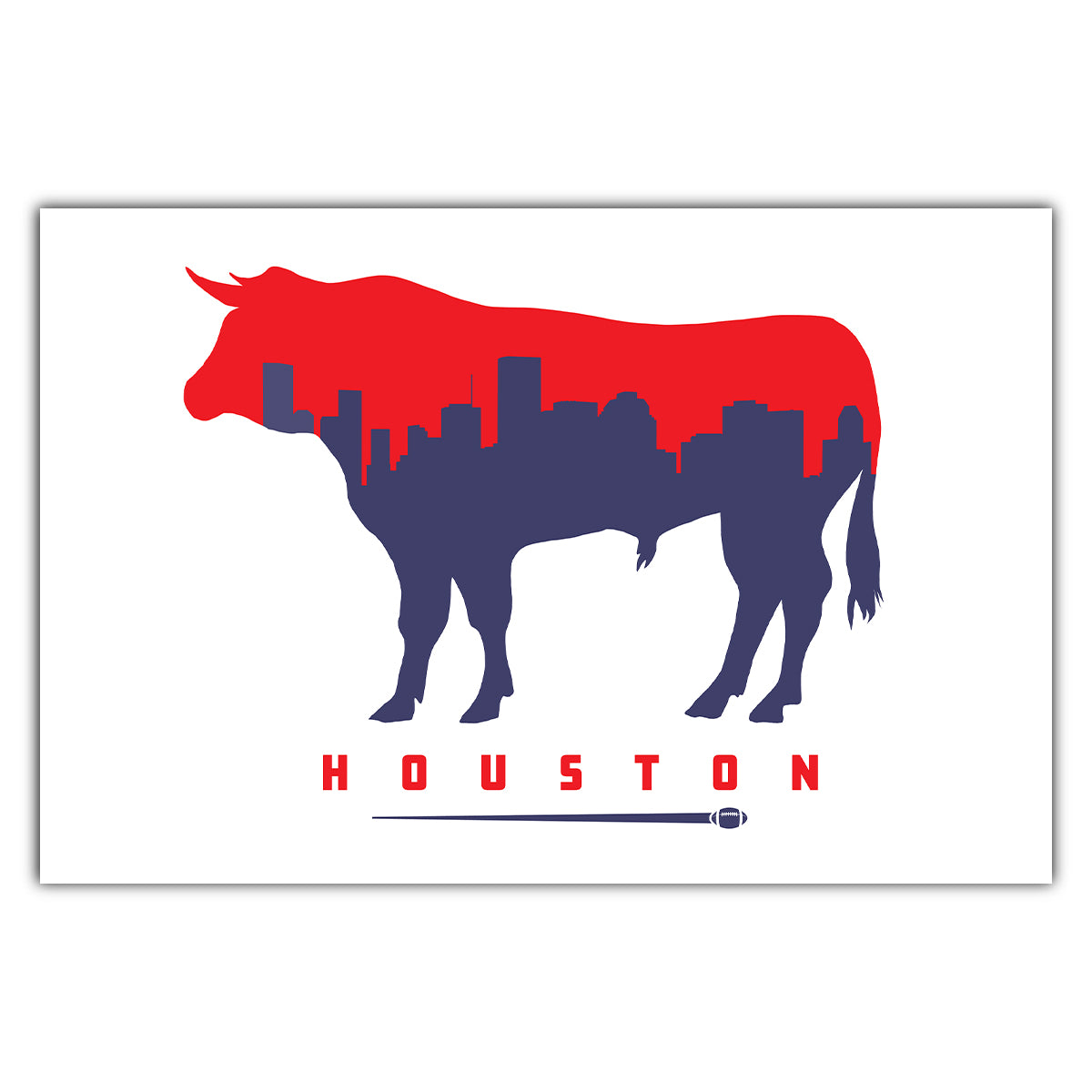 Houston Football Postcard