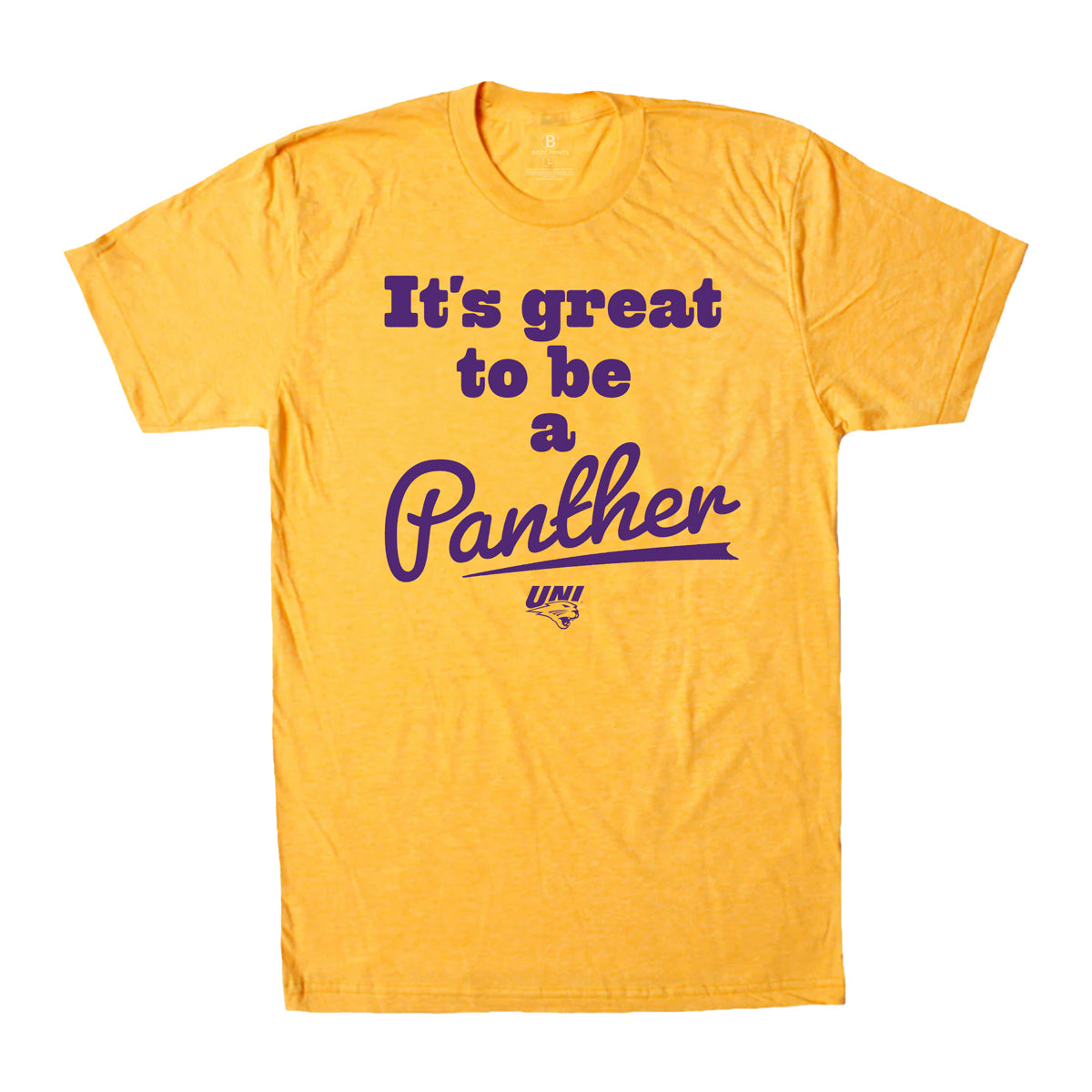 University of Northern Iowa It's Great to Be A Panther T-Shirt