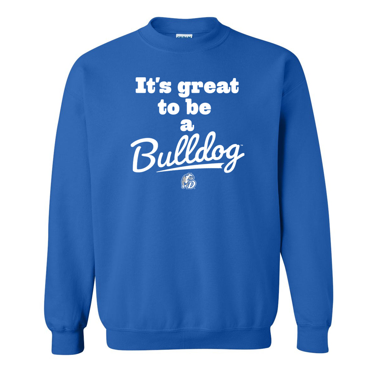 Drake University It's Great To Be A Bulldog Crewneck Sweatshirt