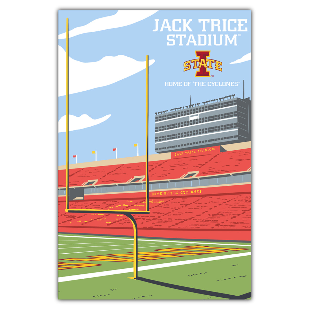 Jack Trice Stadium Endzone Postcard