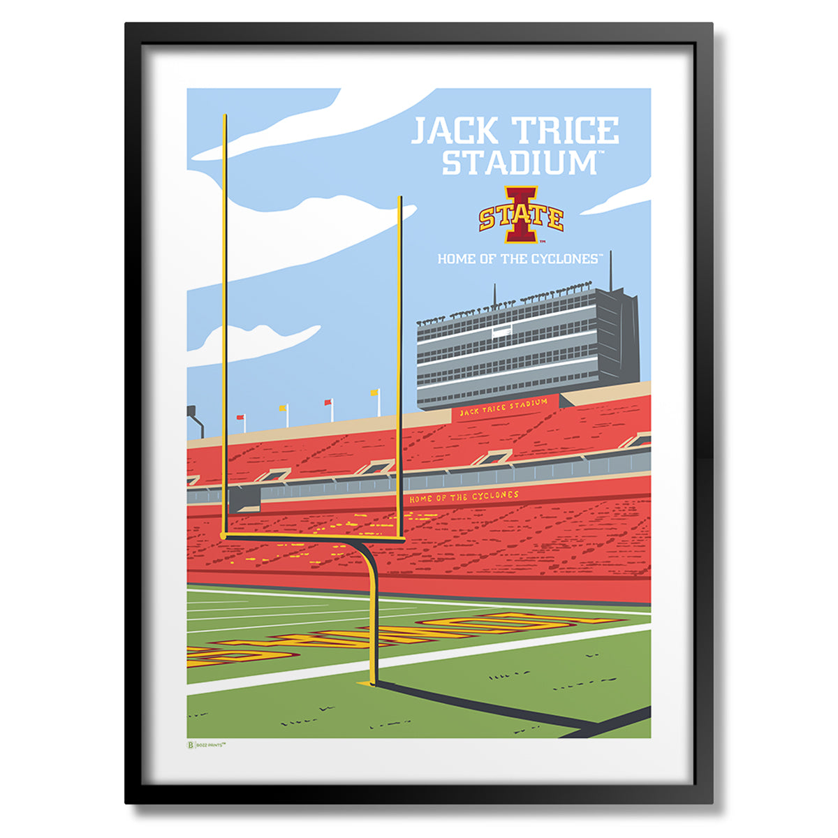 Jack Trice Stadium Endzone Print