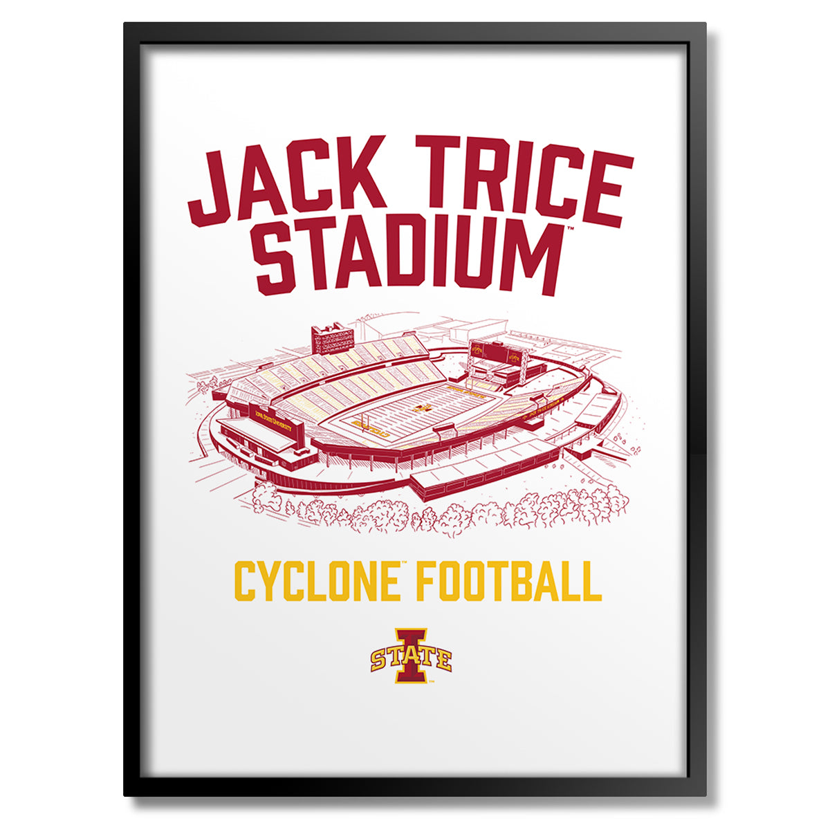 Jack Trice Stadium Cyclone Football Print