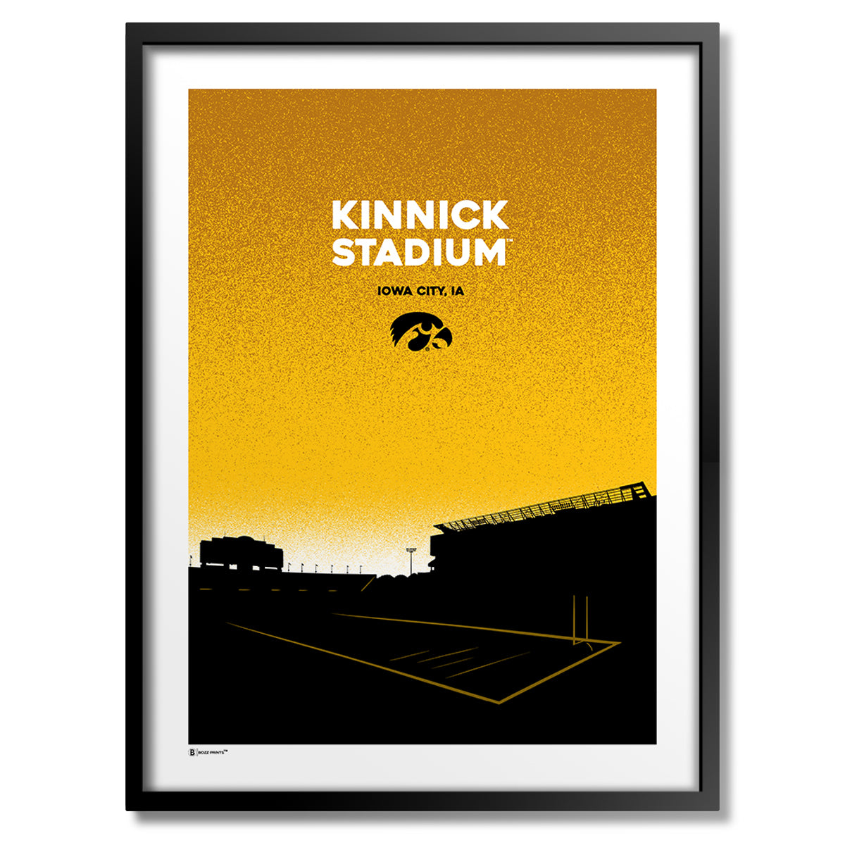 University of Iowa Kinnick Stadium Landmark Print