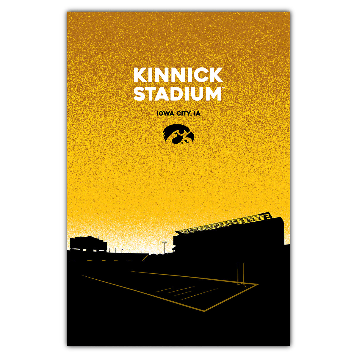 University of Iowa Kinnick Stadium Landmark Postcard