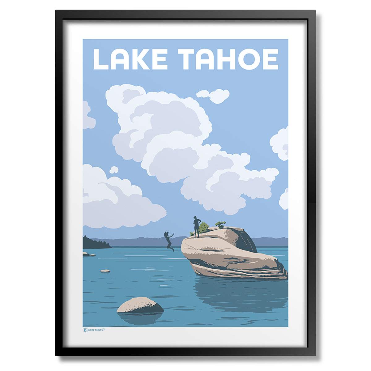 Lake Tahoe Bonsai Rock Print