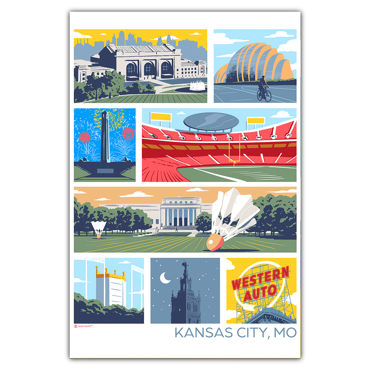 Landmarks of Kansas City Postcard