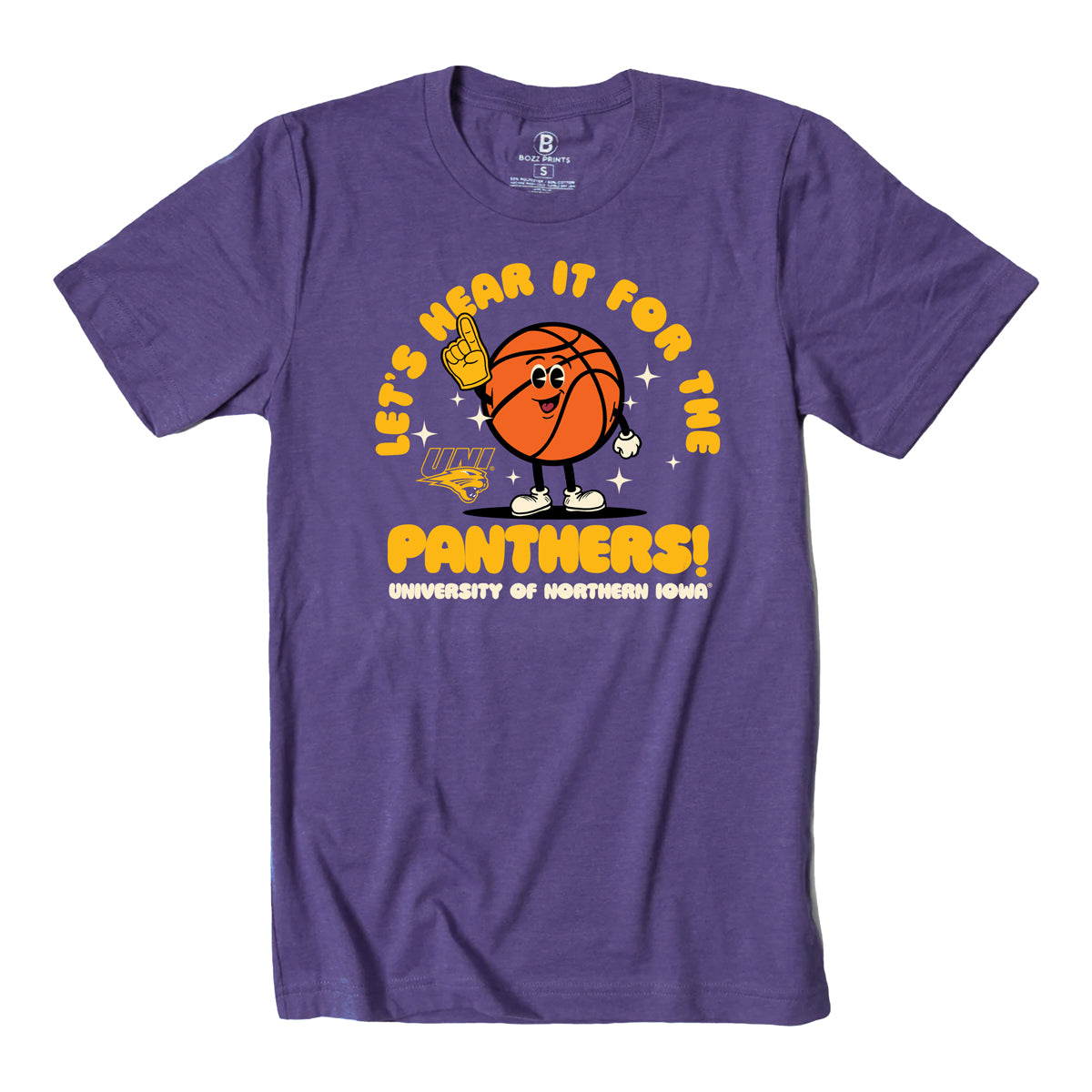 University of Northern Iowa Let's Hear It For The Panthers Basketball T-Shirt