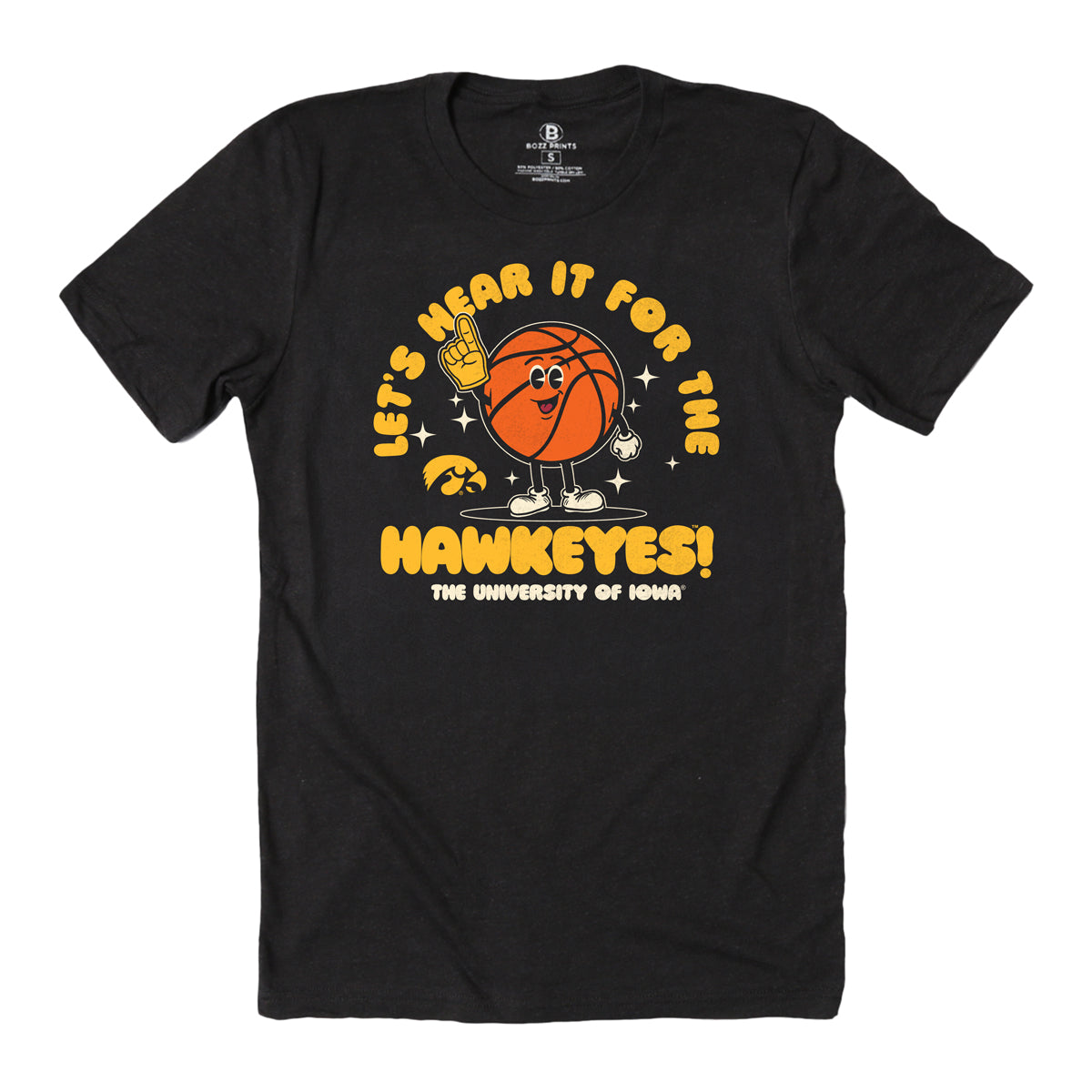 University of Iowa Let's Hear It For The Hawkyes Basketball T-Shirt