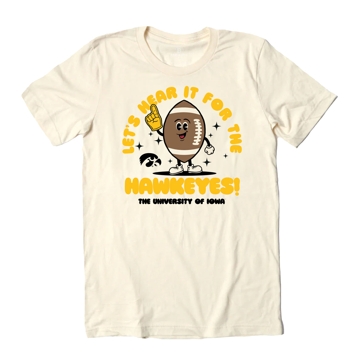 University of Iowa Let&#39;s Hear It For The Hawkeyes Football T-Shirt