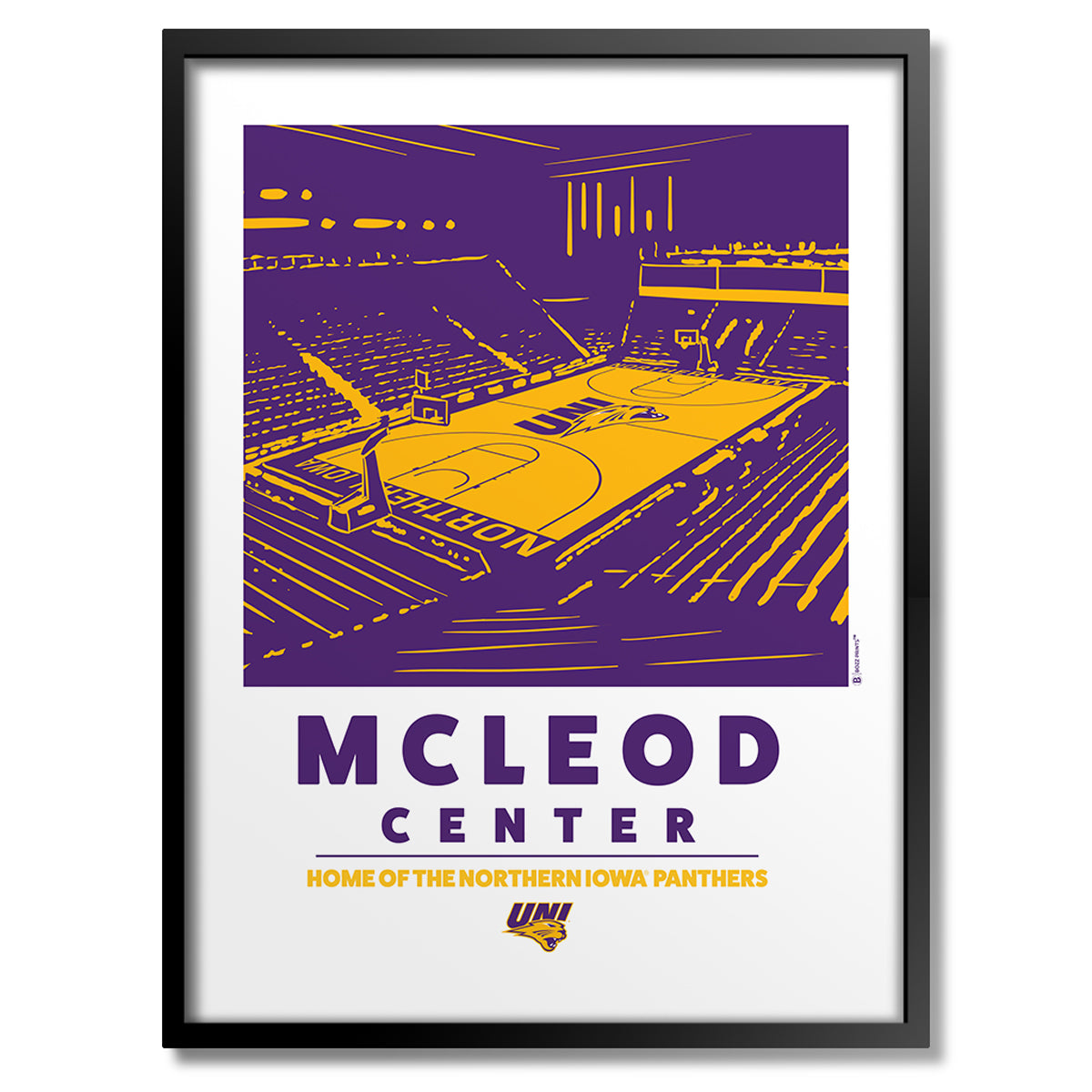 University of Northern Iowa McLeod Center Print