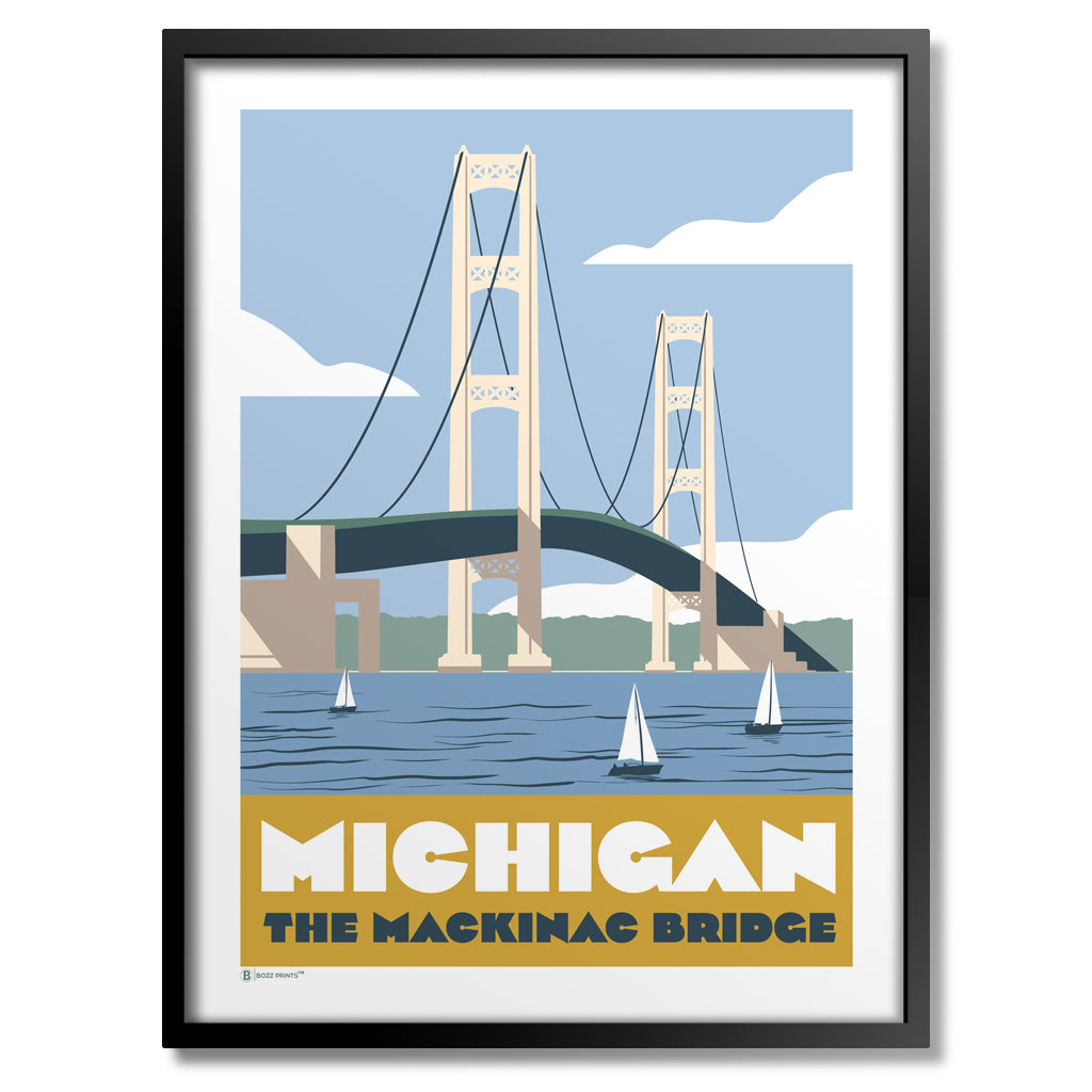 Mackinac Bridge Michigan Print