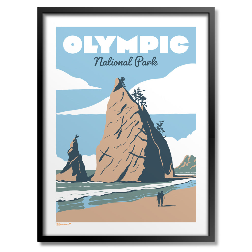 Olympic National Park Rialto Beach Stacks Print