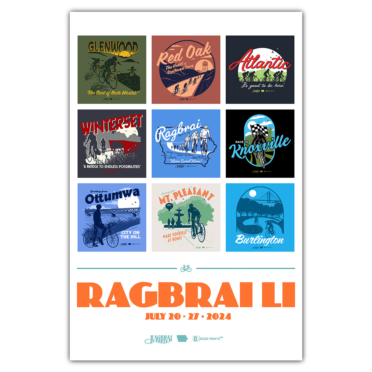 RAGBRAI LI Postcard