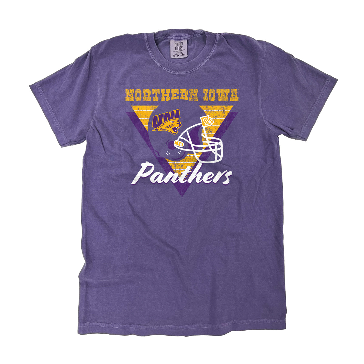 University of Northern Iowa Retro Helmet T-Shirt