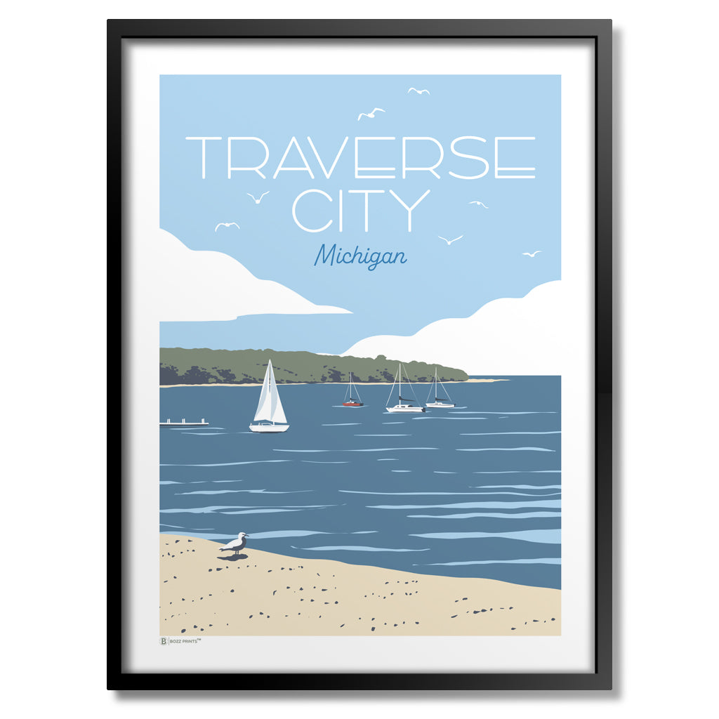 Traverse City Bay Michigan Print