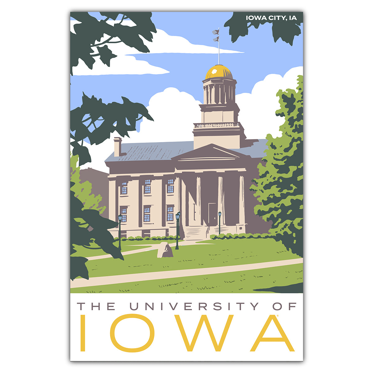 University of Iowa Old Capitol Postcard