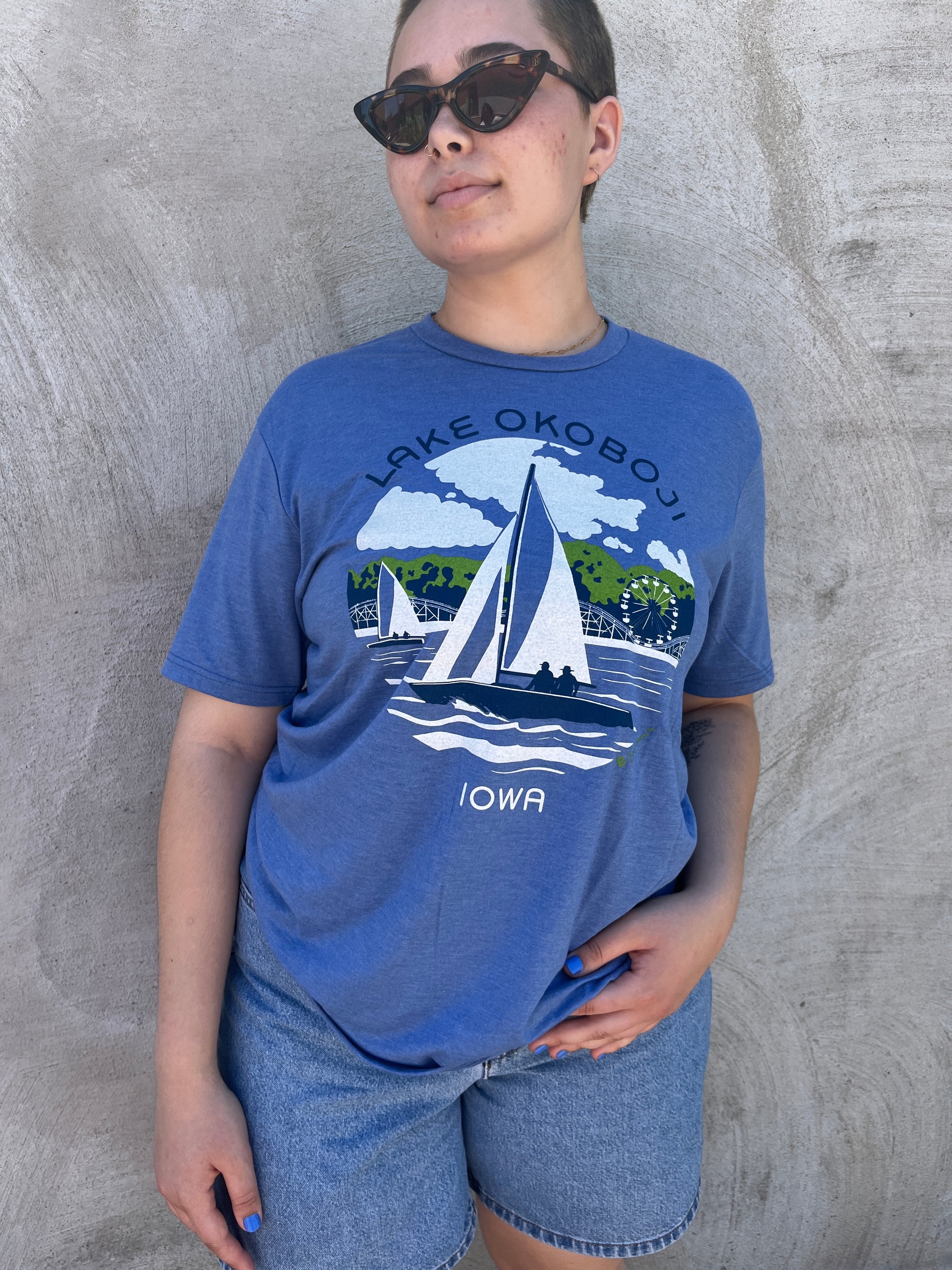 Lake Okoboji Sailing T-Shirt - Bozz Prints