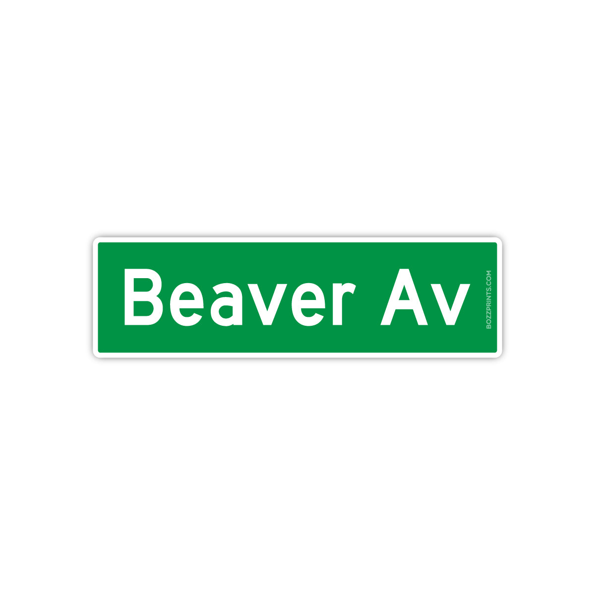 Beaver Avenue - Des Moines Street Signs - Bozz Prints