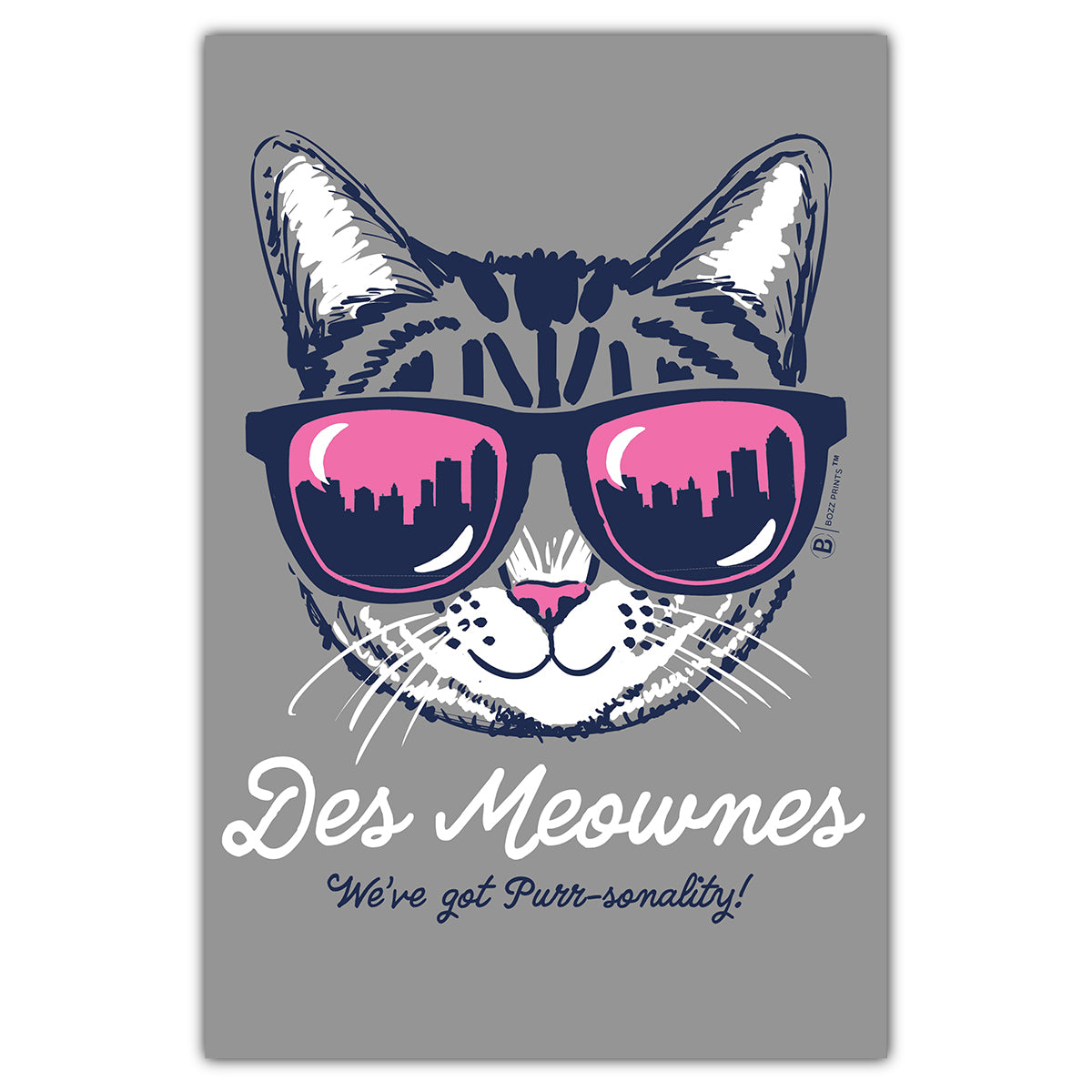 Des Meownes Postcard - Bozz Prints