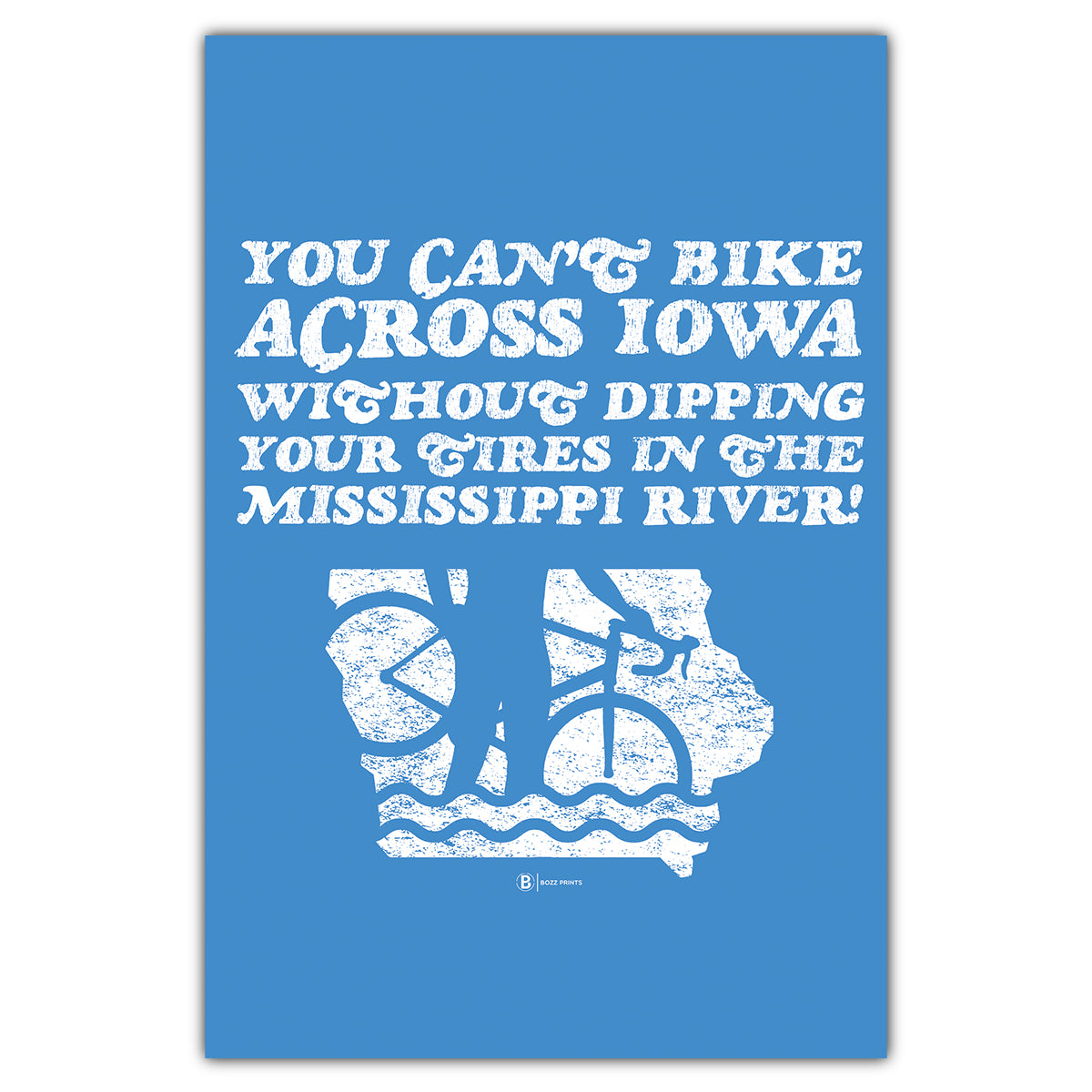 Dip Your Tires in the Mississippi Postcard - Bozz Prints