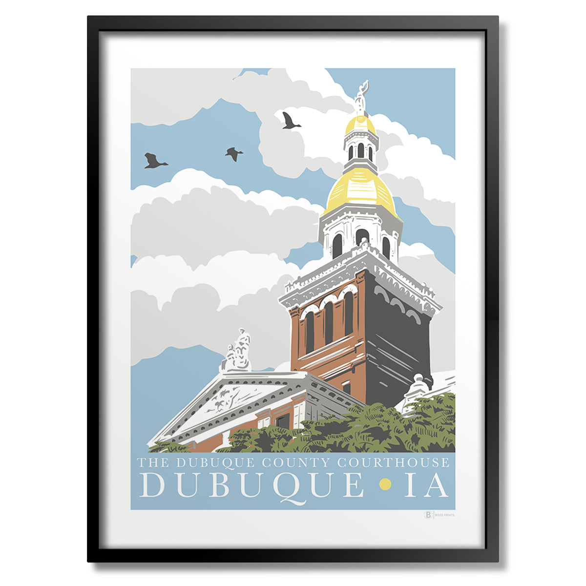 Dubuque Courthouse Print - Bozz Prints