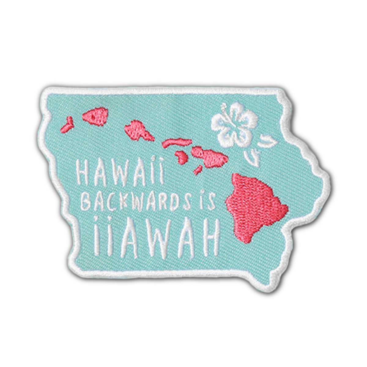 Hawaii Backwards is Iiawah Patch - Bozz Prints