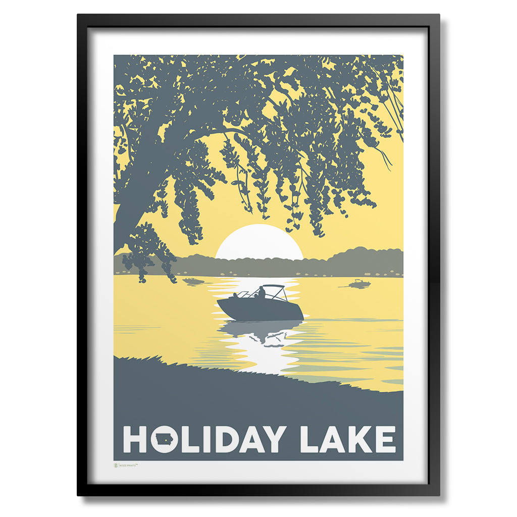 Holiday Lake Iowa Print - Bozz Prints