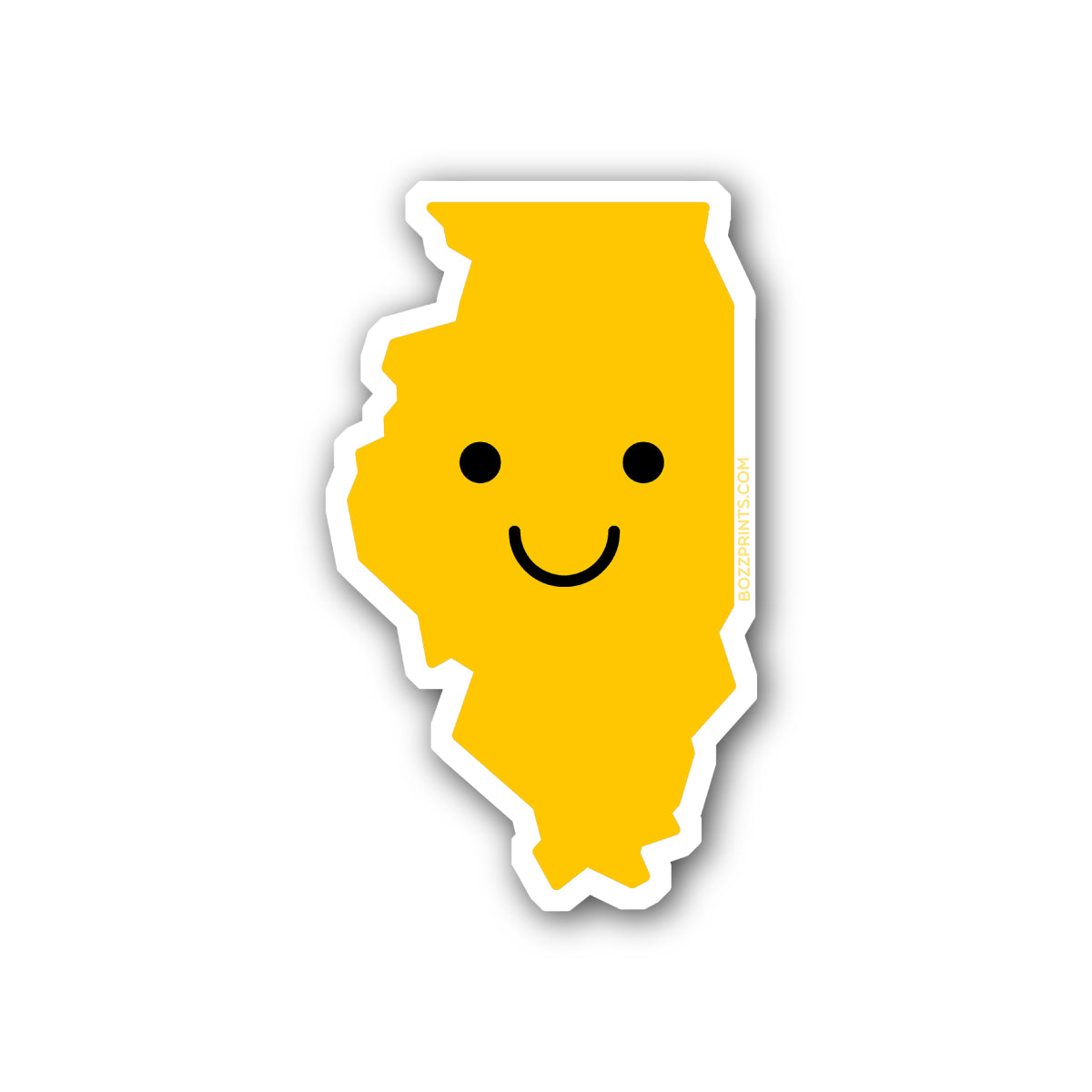 Smiley Face Illinois - Bozz Prints