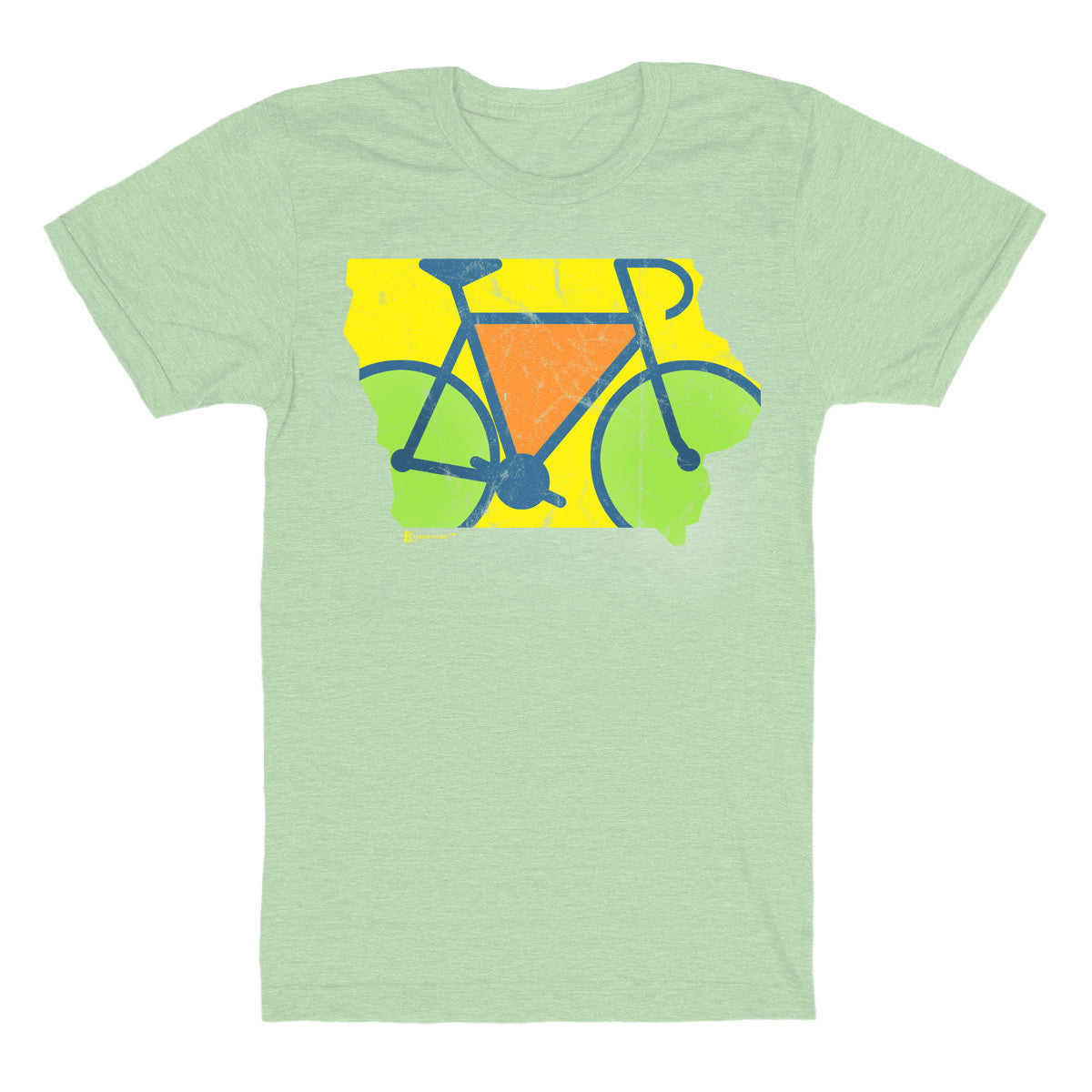 Iowa Bike Outline T-Shirt - Bozz Prints