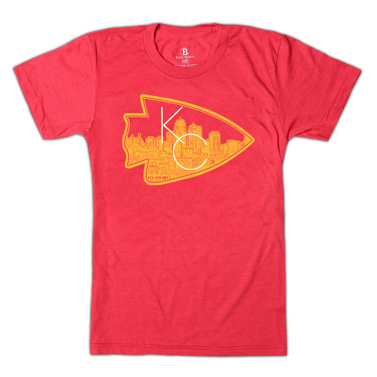 Bozz Prints Kansas City Arrowhead T-Shirt