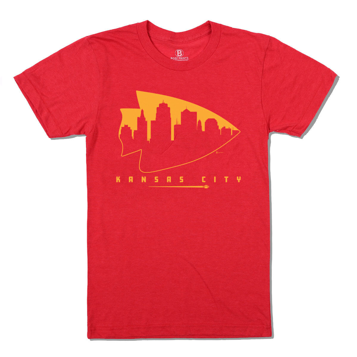 Bozz Prints The Cardinal & Gold State T-Shirt